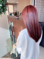 アミリー 成田美郷台店(Amily)&nbsp;赤茶色 暖色系カラー ストレート20代30代40代50代60代