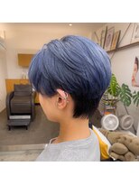 ネオ ディスカス(Neo Discus) 【深みと透明感】ディープブルー×クールな丸みマッシュショート