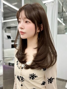 アイヴィ 表参道(IVY) 憧れ叶う韓国レイヤーカット*薄め前髪の抜け感ワンカールヘア