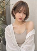 20代30代40代50代似合わせショートボブフレンチバング