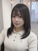 hyon myon/RISEbyREVO 綾瀬店【ヒョンミョン】&nbsp;ハッシュカット/デザインカラー/グレージュ[綾瀬駅/韓国ヘア]