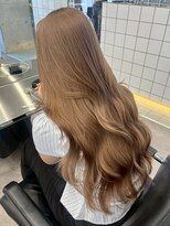 サンクプロジェクト(cinq PROJECT)&nbsp;原宿ブリーチダブルカラーミルクティーベージュミルクブラウン
