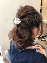 マーズソレイユ 宝塚駅前店(mars soleil) ボブ×ハーフアップ