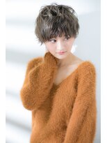 ヘアアンドデイスパ アグー(hair&dayspa AGU) 【AGU 横須賀中央】束感くびれショート×グレイアッシュ