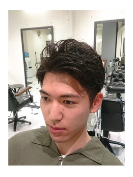 パール(PEAR+L) 男のアップバングマッシュ