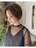 ユノ(juno)&nbsp;【シオガマ】ショートボブとくすみベージュ＊