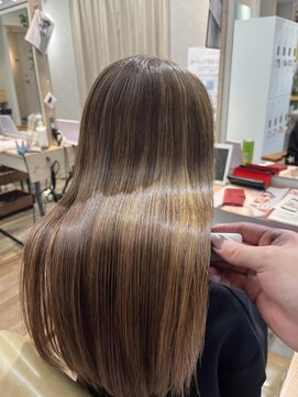 ヘアーザラブズラフズ オーガニカ 北九州(HAIR THE LOVES LAUGHS ORGANICA) 白髪ぼかしハイライト＊