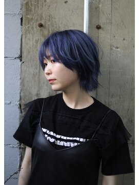 ノード(NODO) 【ラピスラズリカラー】ブルーのショートウルフ