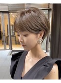 【Laff】大人可愛い20代30代40代ショートボブ丸みショート
