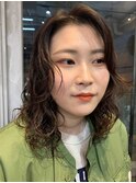 ダブルカラーミルクティーベージュカラーケアブリーチ韓国ヘア