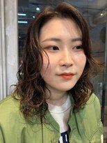 ゲーム 原宿店(GAME)&nbsp;ダブルカラーミルクティーベージュカラーケアブリーチ韓国ヘア