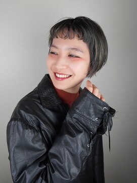 エステージ 鳳店(S-TAGE) ネイビーグレー×ボブスタイル