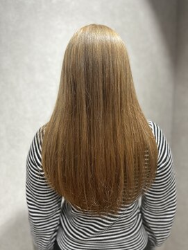 ビスイル 秋葉原店(Vis ill) ハイトーン/ケアブリーチ/ロングヘア/ベージュ/ダブルカラー