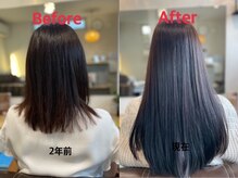 綺麗な髪のまま伸ばすお手伝いもさせていただいております