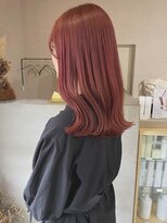 トナリ(tonari) ピンクベージュ　ダブルカラー　セミディ【鹿児島中央駅】