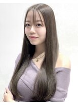 ワン バイ ジエクト(One by The Ect)&nbsp;エアリーロング韓国レイヤー艶髪透明感ミルクティーベージュ