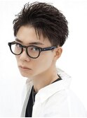 リバースショートフェザーショートビジネスヘア就活ヘア黒髪束感