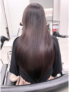 リリット(ReLit) ハイライトカラーグレージュベージュレイヤーカットボブ髪質改善