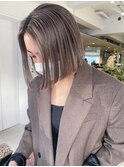  ミルクティーベージュダブルカラーインナーカラーケアブリーチ