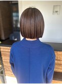 大人綺麗なシルエットのミディアムボブ×髪質改善うる艶TR#2