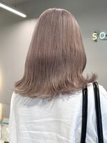 ソル ジングウマエ(SOL JINGUMAE) ミルクティーベージュカラーケアブリーチカラーピンクベージュ