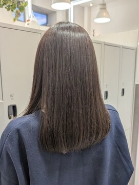 ポジ(poji) 髪質改善カラー　艶カラー　ブラウンカラー　ミディアム