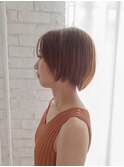 丸みボブ20代/30代/40代/庭瀬