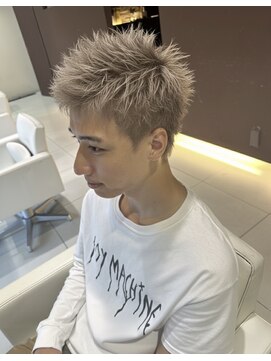 ゴットフロー(GOTTO FLOW) スパイキーショート/ホワイトベージュ/海外ストリート