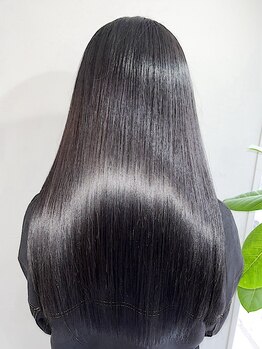 《こだわりの[髪質改善ストレート]でダメージレスにサラ艶髪へ*ブリーチ髪OK!》人気の[酸性ストレート]も◎