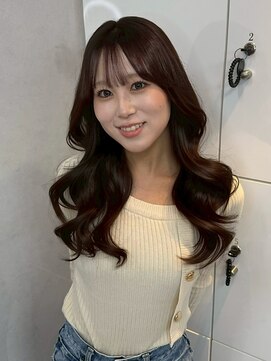 アリープアウル(ALEAP owl) ロングレイヤー/ゆるふわカール/韓国ヘア/ブラウン