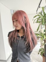 ヴィア 京都烏丸(Via)&nbsp;ハッシュカット　ピンクカラー