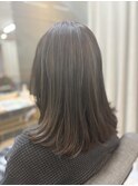 白髪ぼかしハイライト似合わせカット