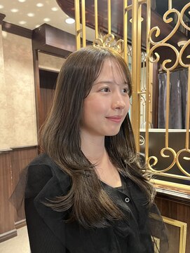 ロンド 銀座(Lond) 【Noa】ミニボブレイヤーレイヤーカットウォームベージュ顔周り6