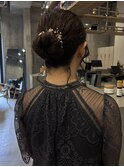 ヘアセット/ふわふわシニヨン