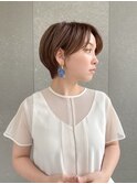 ナチュラルショート/ショートボブ/韓国/顔周り/20代30代40代50代