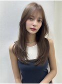 ハイレイヤーカット韓国ヘア大人レイヤー顔周りカット髪質改善