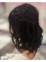 ホワイト 栄駅店(White)&nbsp;編み込みハーフアップ