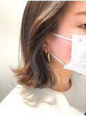 くびれボブ AVEDAカラー×控えめインナーカラー