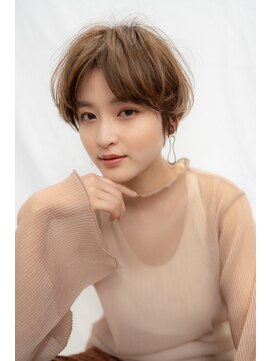 ケアリー 武蔵小杉(Carelly) 大人かわいい前髪セシルカットココアブラウンフリンジウェーブ