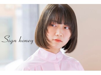 Sign honey【サイン　ハニー】