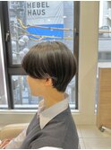 耳掛けで可愛いマッシュショート【Ash大泉学園 横山】