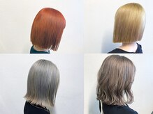 ケアブリーチでヘアカラーデザインが広がる！派手髪～透明感ヘルシースタイルなんでも相談ください