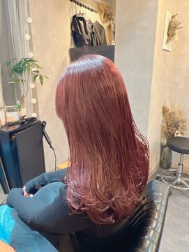 エルモナ(Elmona) 【KATSUYA】ピンクレッド×韓国レイヤー