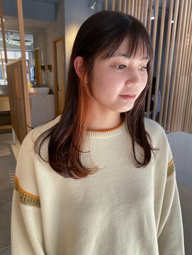 ミー(mii) 【mii】インナーカラー/オレンジ