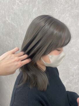 アルドーレ(Ardore) ブリーチなしWカラー/オリーブグレージュ/【小山田 繭】