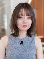 オースティン 調布アミックス(AUSTIN)&nbsp;大人かわいい前髪セシルカットココアブラウンフリンジウェーブ