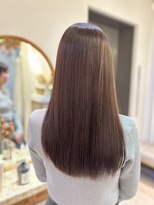 アンド ラ ブランシュ(&.La Blanche)&nbsp;顔型別ヘアスタイル特集/ピンクブラウン/エアリーロング