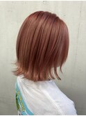 ◎この夏オススメ◎オレンジアッシュ×外ハネスタイル