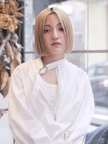 エムスラッシュ ソル センター南(M.SLASH SOL)&nbsp;金髪/ハイトーン/切りっぱなしボブ/ワンレングス/SOLセンター南