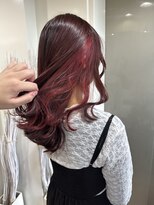 ループ(LOOP) インナーカラー レッド